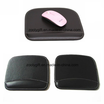 Quality Mouse Pad with Wrist Rest Custom Personalized Black / Brown PU Leather Mouse Pads Wholesale